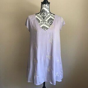 WISHLIST BRAND Short Sleeve Swing Dress - Lilac - Size Small